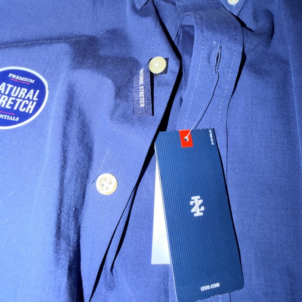 Izod Blue Button-Up Shirt